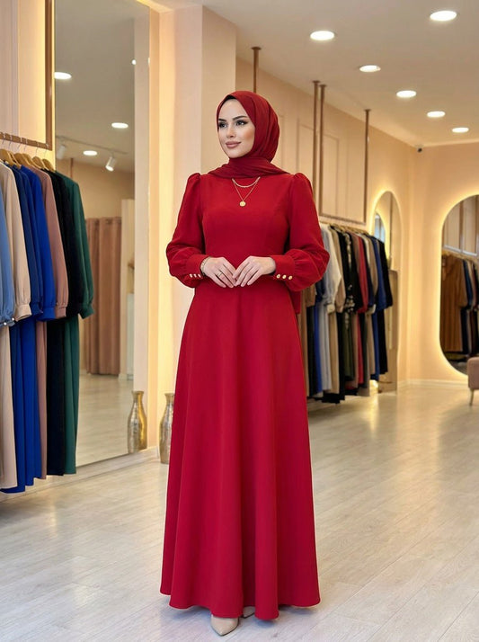 Sultana Rouge Maxi Evening Dress - Lola Dynasty